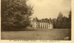 CPSM 56 ENVIRONS DE PLOERMEL LA CHAPELLE CHATEAU DE CREVY 1942 - Ploërmel