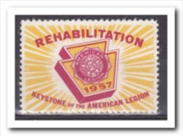 Rehabilitation 1957, Postfris MNH, Keystone Of The American Legion - Non Classificati