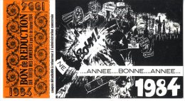 BONNE ANNE 1984   -   ILLUSTRATION DE E. QUENTIN  -  1984 - Quentin
