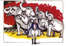 A L HIPPODROME   -   ILLUSTRATION DE E. QUENTIN  -  1989 - Quentin