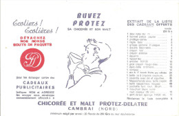 Buvard PROTEZ-DELATRE Chicorée Et Malt PROTEZ-DELATRE à Cambrai Buvez Et Protez Sa Chicorée Et Son Malt - Koffie En Thee