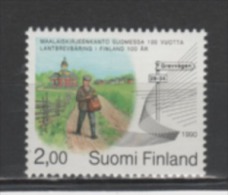 (SA0168) FINLAND, 1990 (Centenary Of The Rural Postal Service And Address Reform). Mi # 1113. MNH** Stamp - Nuovi