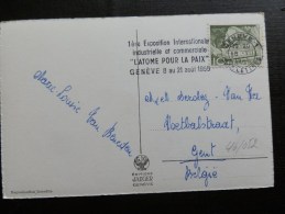 46/052       CP SUISSE   FLAMME   1955 - Storia Postale