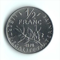 ** 50 CENT SEMEUSE 1978 NEUVE FDC ** - 1/2 Franc