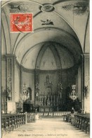 CPA 56 GUER INTERIEUR DE L EGLISE 1912 - Guer Cötquidan