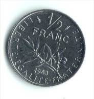 ** 50 CENT SEMEUSE 1983 NEUVE FDC ** - 1/2 Franc