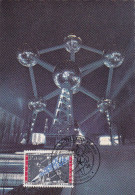 Carte-Maximum BELGIQUE N° Yvert  1051 (ATOMIUM) Obl Sp Ill 1958 - 1951-1960