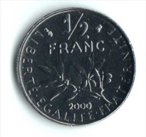 ** 50 CENT SEMEUSE 2000 NEUVE BU ** - 1/2 Franc