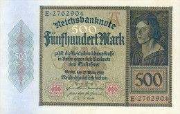 Deutschland, Germany - 500 Mark, Reichsbanknote, Ro. 70 , UNC, Serie A/E, 1922 ! - 500 Mark