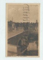 Illers-Combray  (28) : Le Pont Saint-Hilaire à Illers Et Vue Sur La Café Brivieu  En 1930 PF - Illiers-Combray