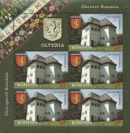 Romania 2014 / Discover Romania - Oltenia / Complete Set MS With Labels - Unused Stamps