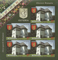 Romania 2014 / Discover Romania - Oltenia / Complete Set MS With Labels - Nuovi