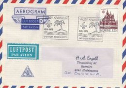 Scout  Postmark. Valøy Kretsleir. Valen Bergen Krets 1978  Norway.  S-1715 - Lettres & Documents