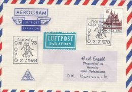 Soccer Postmark.  Norway Cup.  Oslo 1978.  S-1748 - Brieven En Documenten