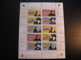 F06-32  SC#  2178-2182   Feuille De 10, Opéra Canadien; Canadian Opera, Sheet Of 10;   2006 - Full Sheets & Multiples