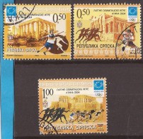 2004  305-07  OLYMPIADE   BOSNIA SERBA REPUBLIKA SRPSKA OLIMPIADI ATHENE  SPORT HORSES SERBISCHE   REPUBLIK   USED - Sommer 2004: Athen