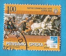 2004  308  OLYMPIADE   BOSNIA SERBA REPUBLIKA SRPSKA OLIMPIADI ATHENE  SPORT HORSES SERBISCHE   REPUBLIK   USED - Sommer 2004: Athen