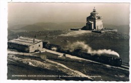 Ö-2390     SCHNEEBERG : Station Der Zahnradbahn Und Elisabethkirche ( Train) - Schneeberggebiet