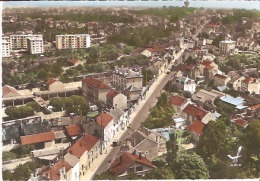 CP  91  SAINT -MICHEL -sur- ORGE   7 - En  Avion  Au-dessus  De ....     La  Rue  De  Montlhery - Saint Michel Sur Orge