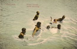 ZAMBEZIA - Pretos Nadando Kafirs Swimming - Mozambique