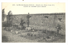 Cp, Militaria, Guerre 14-1, Bataille De La Marne (6/09/1914, Cimetièrede Chambry, Après La Bataille - Cimiteri Militari