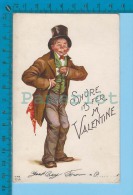 Valentine ( CPA Shure Its Fer M' Valentine ) Postcard Carte Postale Recto/verso - Valentinstag