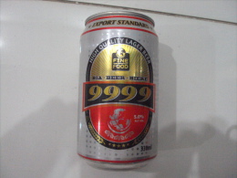 Vietnam Viet Nam 9999 Empty 330ml Beer Can / No More Of This Brand On Local Market / Opened At Bottom - Lattine