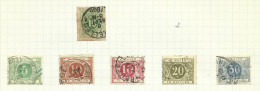 Belgique Taxe N°1, 3 à 7 Cote 5.10 Euros - Postzegels