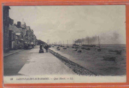 Carte Postale 80. Saint-Valéry-sur-Somme Quai Blavet  Trés Beau Plan - Saint Valery Sur Somme