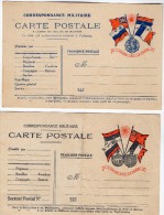 TB 494 - MILITARIA - Carte X 2 - Franchise Militaire - L ' Union Fait La Force -  Carte Neuve - Lettres & Documents