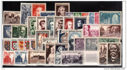 FRANCE - 1951 - Année Complète - Timbres N° 878 à 918 - Neufs ** - 1950-1959