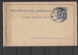 Paraguay - Carta Tarjeta Postal - 3 Centavos - Paraguay