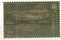 Dominique Neufs Sans Charniére( OR ) FIRST NON-STOP U.S.A. TRANSIT FLIGH MAY 2 / 3 1923 ( GOLD ) - Dominica (1978-...)