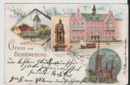 Bln129/ Schöneberg, Mehrbildkarte 1897 - Schöneberg