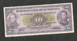 VENEZUELA - BANCO CENTRAL De VENEZUELA - 10 BOLIVARES (1988) - Venezuela