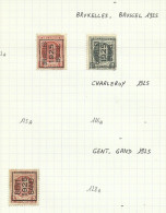 Belgique Lot Préoblitérés - Roller Precancels 1920-29