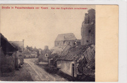 Passendale, Strasse In Passchendaele Von Ypern,niet Gelopen, Kriegs-Herrinurungs-Karte - Zonnebeke