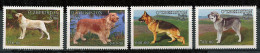 (cl 24 - P38) Ouzbekistan ** N° 530 à 533 (ref. Michel Au Dos) - Chiens - - Oezbekistan