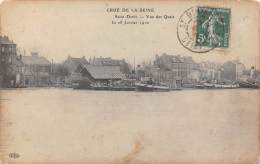 Saint Denis    93     Inondations 1910  Vue Des Quais - Saint Denis