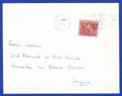 ENVELOPPE - LISBOA _ SERPINS -- CACHET - LISBOA, 8.VIII.1953 + "ÍNDICE ALFABÉTICO DE LISBOA (CTT) ..." - Storia Postale