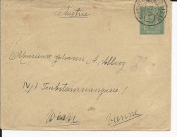 PORTUGAL - 1895 - ENVELOPPE ENTIER POSTAL De LISBOA Pour VIENNE (AUTRICHE) - AFFRANCHISSEMENT AU VERSO - Enteros Postales