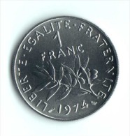 ** 1 FRANC SEMEUSE 1974 FDC  ** - 1 Franc