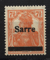 Saar,5aII,xx,gep. - Unused Stamps