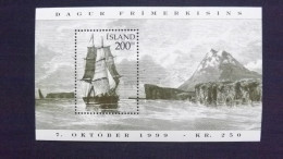 Island 924 Block 24 **/mnh, Tag Der Briefmarke 1999 - Historische Segelschiffe - Blokken & Velletjes
