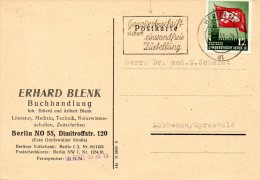 RDA. N°82 Sur Carte De 1953. 70 Ans De Marx. - Karl Marx