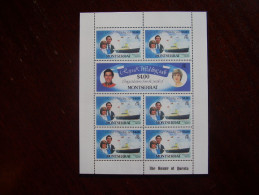 MONTSERRAT Issue 1981 ROYAL WEDDING SHEETLET $4.00 Value (7) MNH. - Montserrat