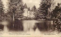 Dept Div- Haute Vienne -ref- V636 -  Chateau De Ribagnac Pres Ambazac - Piece D'eau - Chateaux -  Carte Bon Etat - - Ambazac