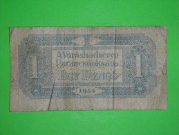 Hungary,red Army Military Government,egy Pengo,1,SSSR Ocupation,banknote,paper Money,bill,geld,dim.131x70mm,vintage - Hungría