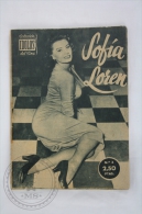 Old 1950´s Small Magazine Cinema/ Movie Actors - 28 Pages, 12 X 16 Cm - Actress: Sophia Loren - Zeitschriften