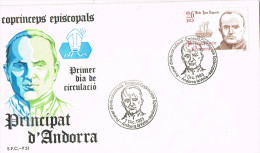 10916. Carta F.D.C. ANDORRA Española 1983. Co Principes - Lettres & Documents